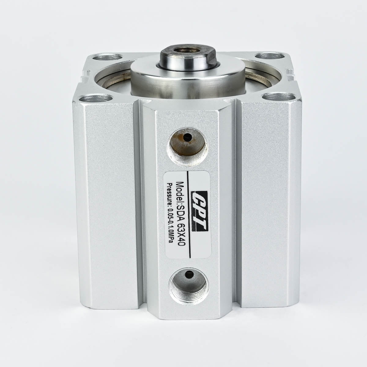 COMPACT CYLINDER DOUBLE ACTING DIA 63 X 40 MM STROKE NON MAGNETIC PISTON CPT