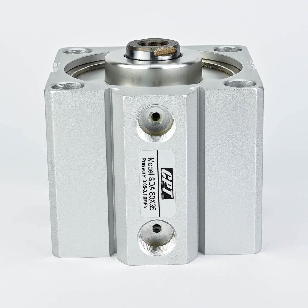 COMPACT CYLINDER DOUBLE ACTING DIA 80 X 35 MM STROKE NON MAGNETIC PISTON CPT