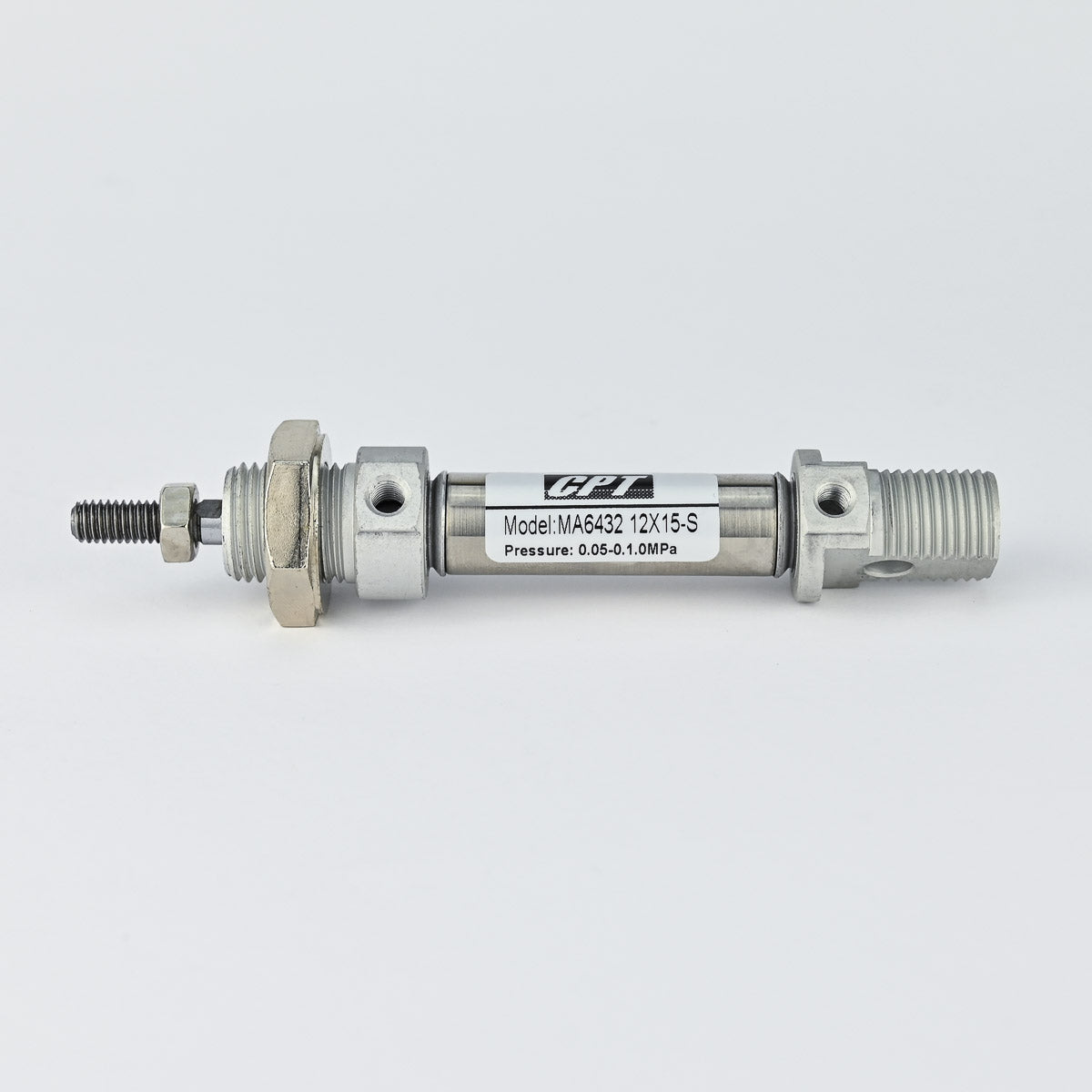 ISO 6432 DOUBLE ACTING MINI CYLINDER DIA 12X 15 MM MAGNETIC PISTON CPT