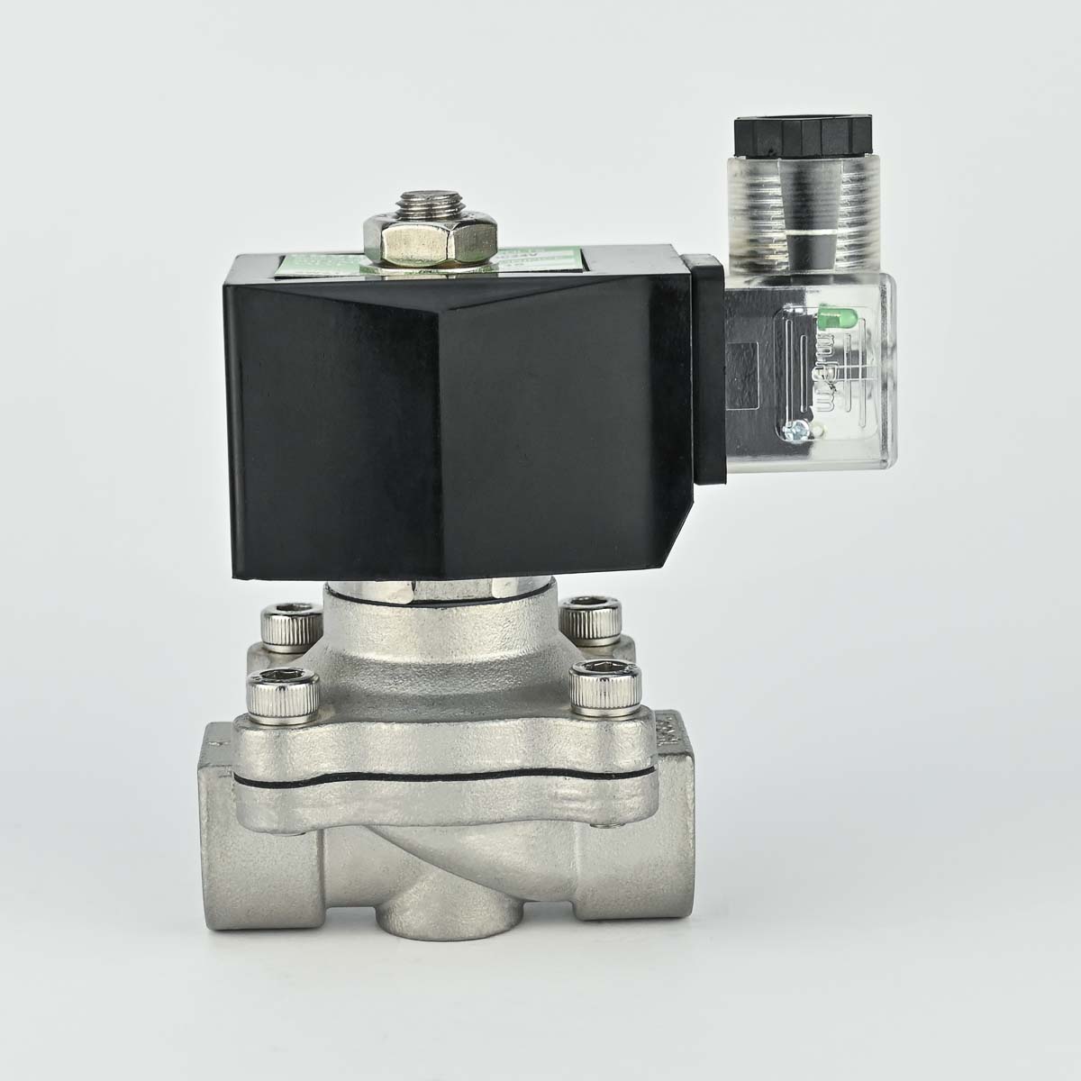 SOLENOID VALVE 2/2 1/2" NC SS BODY DIRECT ACTING 24 VDC COIL & ADAPTOR COVNA