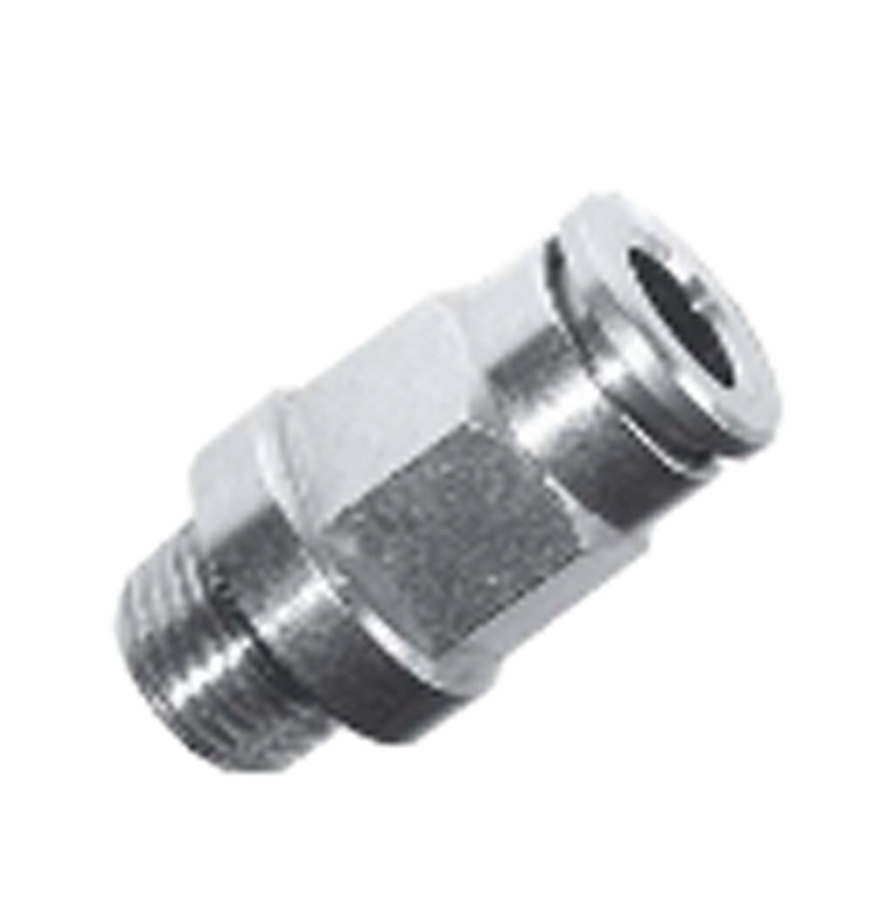 METALLIC STRAIGHT PUSHIN THREADED 1/4" X 6 MM A-CPT
