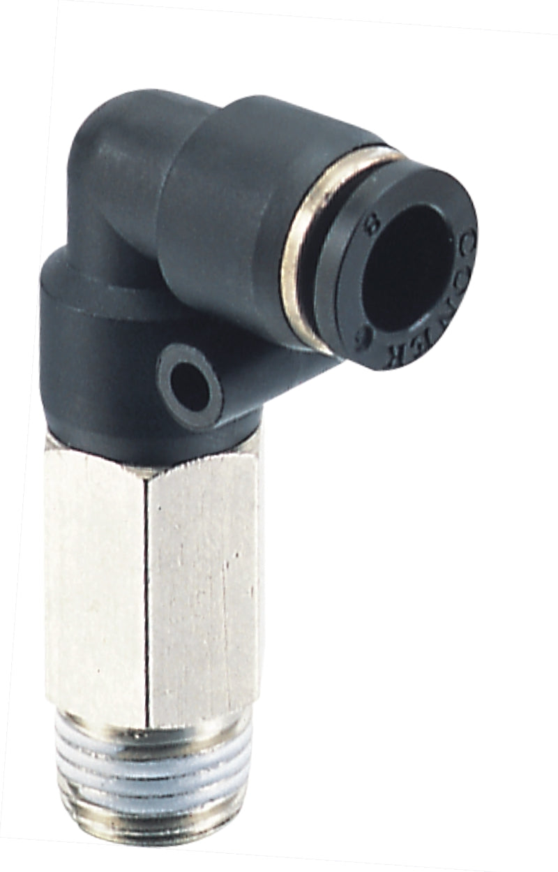 PUSHIN ELBOW LONG THREADED 1/2" X 8 MM CONEK
