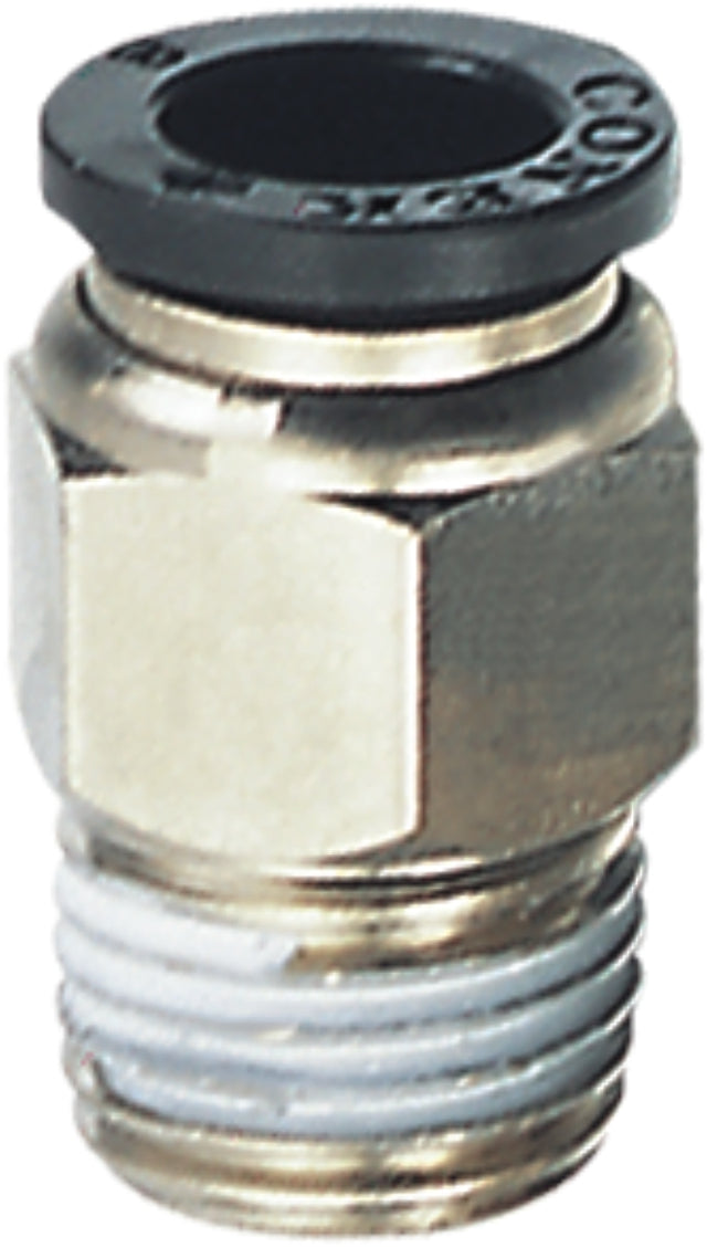 STRAIGHT PUSHIN THREADED 3/8" X 3/8" T CONEK