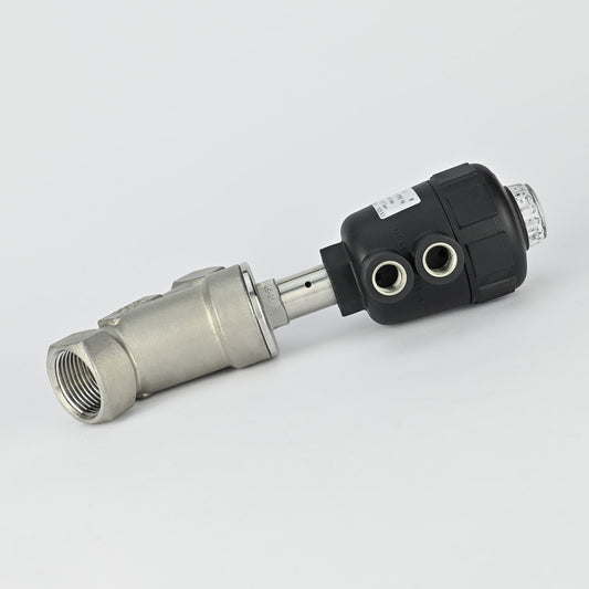 ANGLE VALVE 2/2 2" NO SS SINGLE ACTING SS BODY POLYAMIDE ACTUATOR CPT