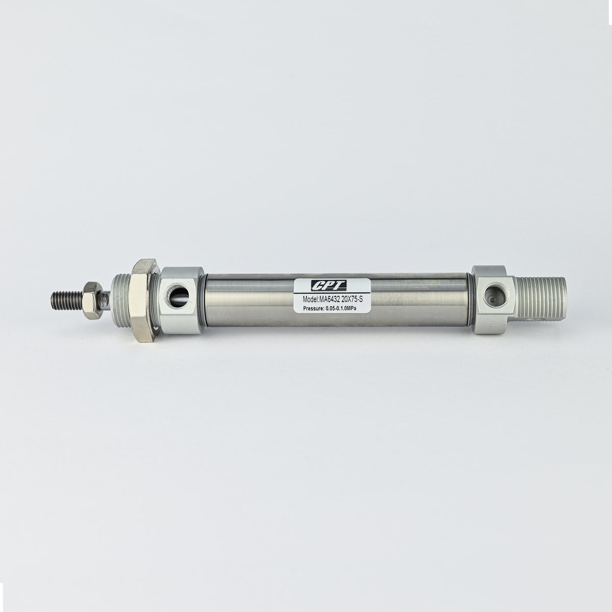 ISO 6432 DOUBLE ACTING MINI CYLINDER DIA 20X 75 MM MAGNETIC PISTON CPT