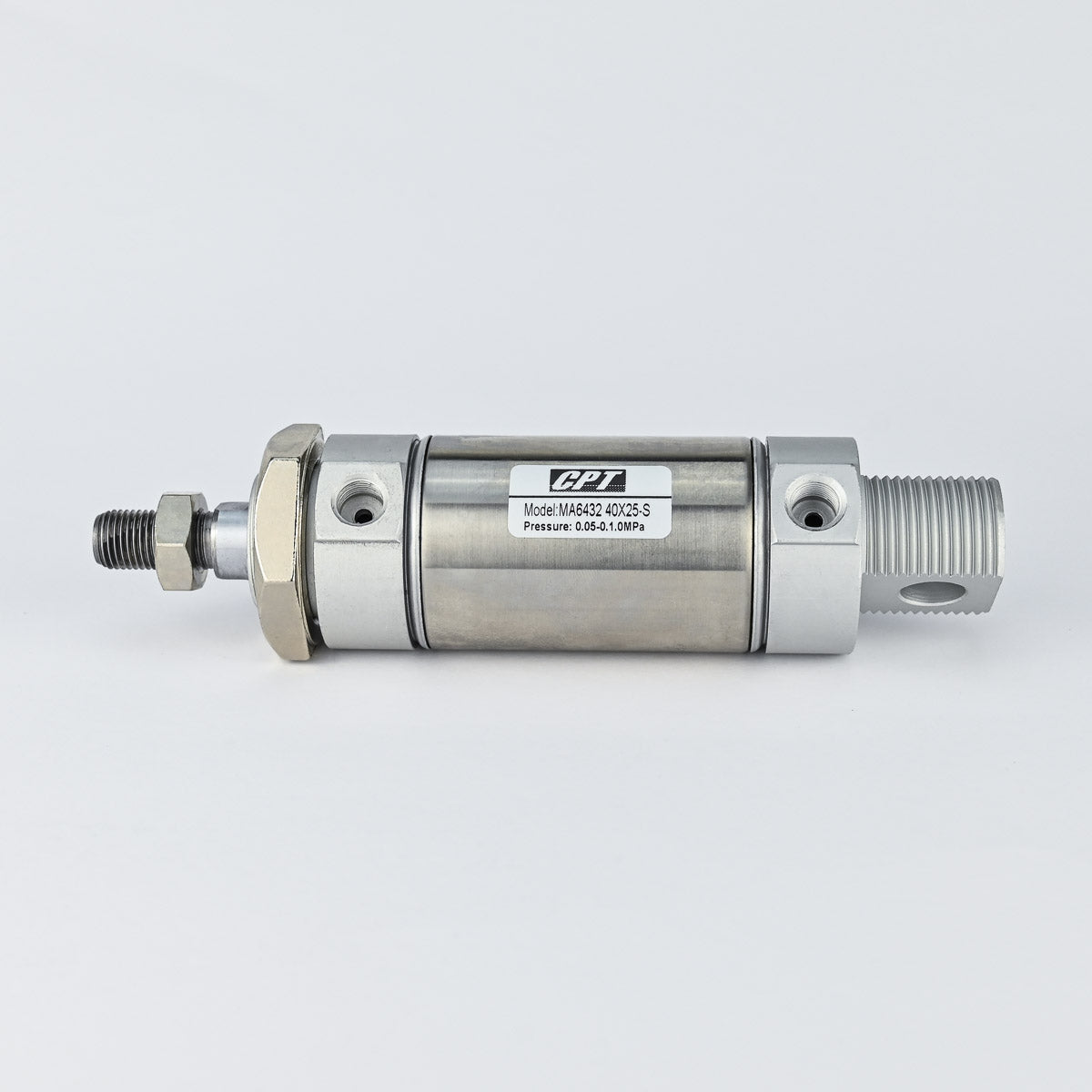 ISO 6432 DOUBLE ACTING MINI CYLINDER DIA 40X 25 MM MAGNETIC PISTON CPT