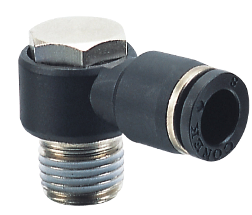 UNIVERSAL ELBOW THREADED1/2" X 12 MM CONEK